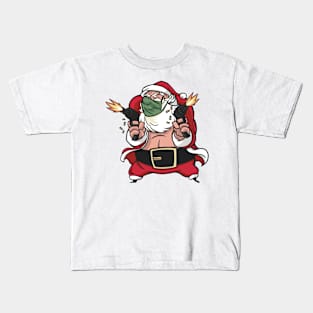 Santa Mask Kids T-Shirt